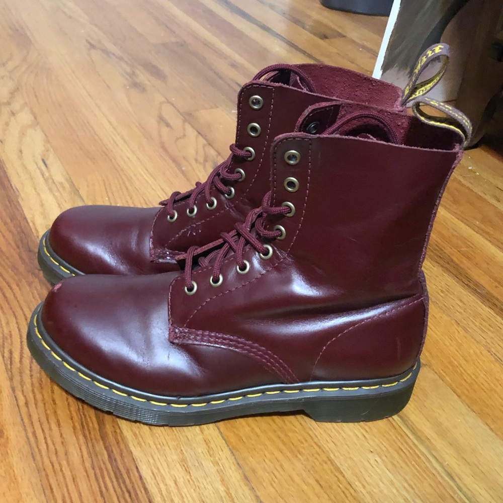 Classic Doc Marten combat-style boots